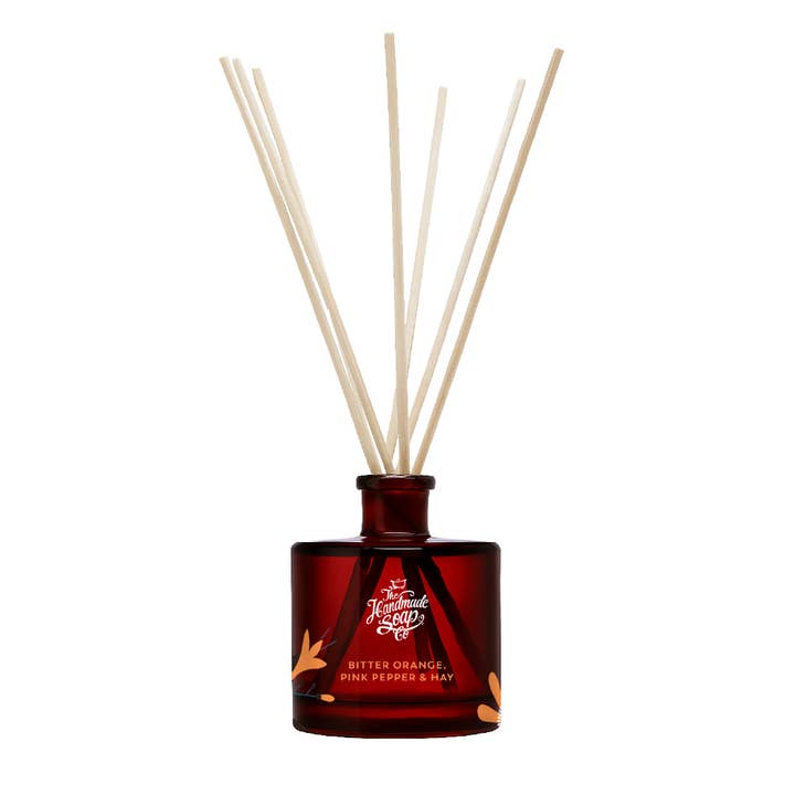 Reed Diffuser - Bittere sinaasappel, roze peper en hooi 200ml voor wholesale door The Handmade Soap Company