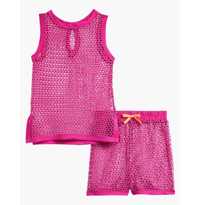 Set Copricostume con Canotta e Pantaloncini per Ragazze per la vendita all'ingrosso da parte di Ava & Yelly