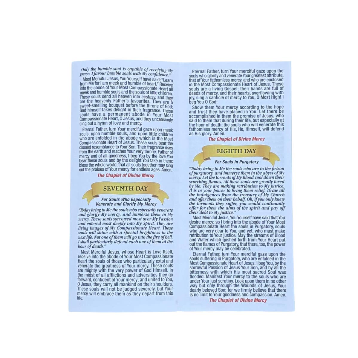 Oremus Mercy - Wholesale Religious Card - Prayer Pamphlet - Novena to The Divine Mercy (25/pk)3