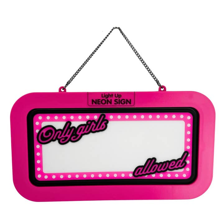 Neon Sign - Only Girls Allowed (Blank) for wholesale by The H&H Group