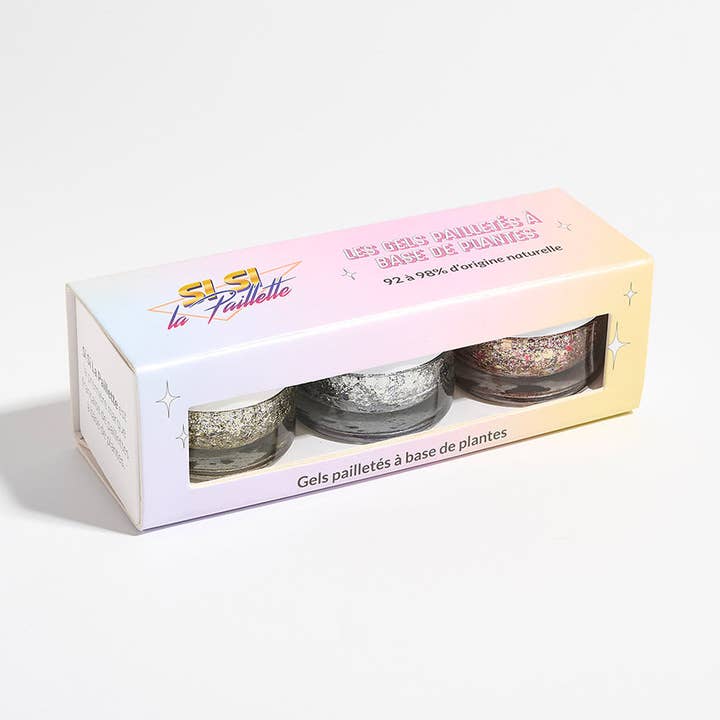 Set of 3 Glitter Gels - The Bestsellers for wholesale by SI SI LA PAILLETTE