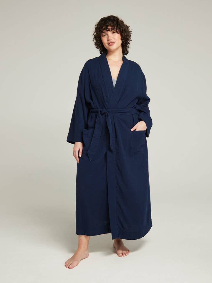 Den klassiske bæltekåbe - Navy for engroshandel hos Nudea