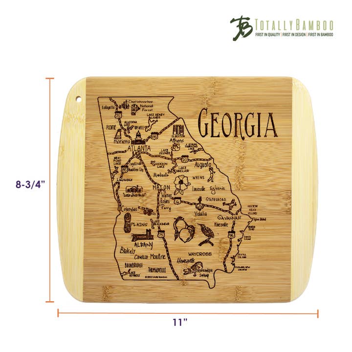 Totally Bamboo - Wholesale Cutting Board - A Slice of Life Georgia Cutting & Charcuterie Board