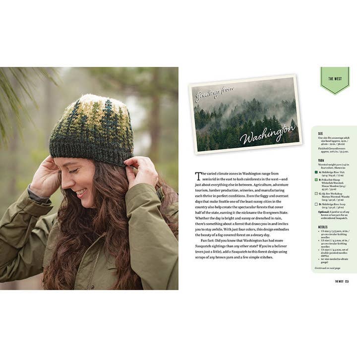 Insight Editions - #1 Pop Culture Publisher - Wholesale Crafts, Hobbies & DIY Book - Knitting the U.S.A. - 50 Beanies From 50 States (NEW!)6