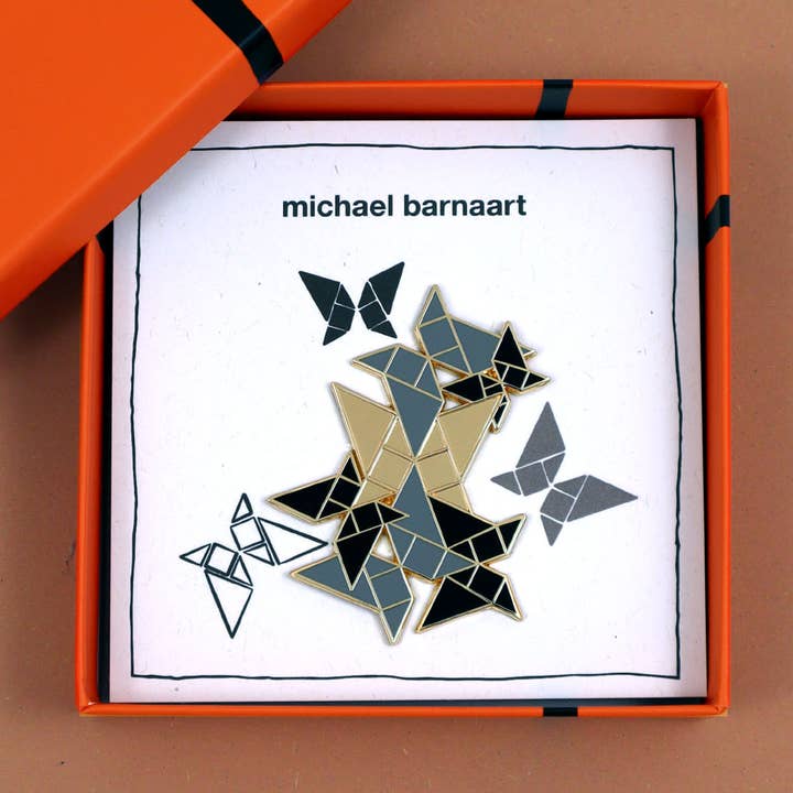 Butterfly brooch (numbered) for wholesale by Michael Barnaart