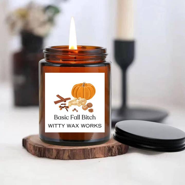 VELA BÁSICA DE SOJA DE CADELA DE OUTONO por atacado de Witty Wax Works