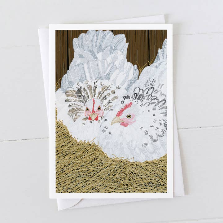 Bantams Card for wholesale by Bird the Artist