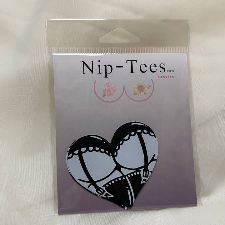 Niptees - Wholesale Nipple Pasties - Women's - Cheeky Booty Heart Nipple Cover Pasties5