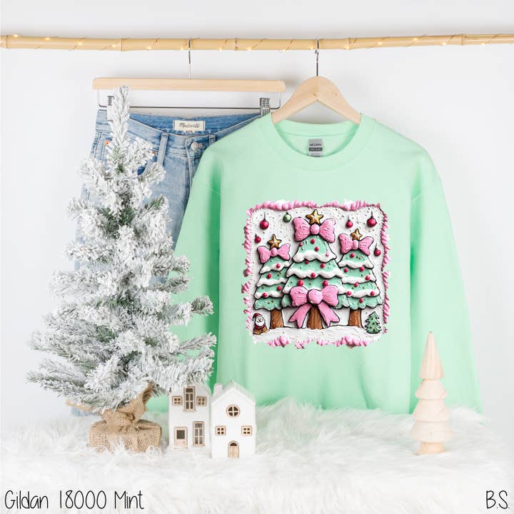 Pastel Christmas Tree Cookies #BS8747 for wholesale by Bama Screens