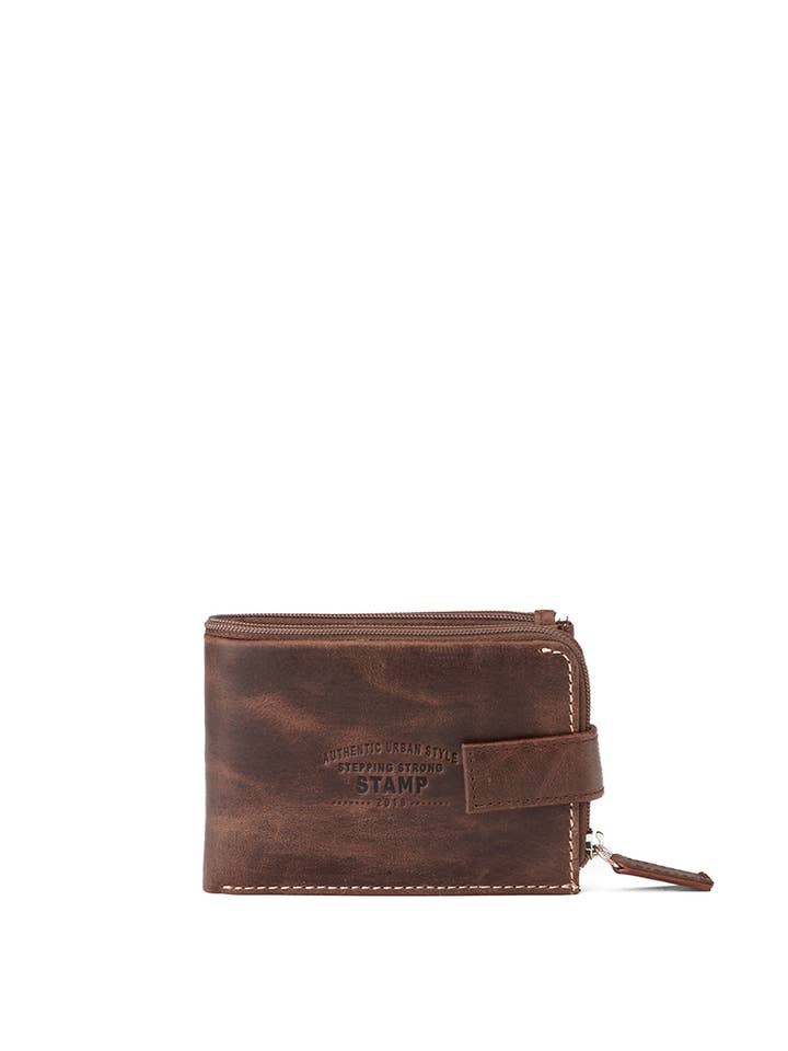 Portefeuille homme en cuir de vachette marron Ara pour la vente par Stamp