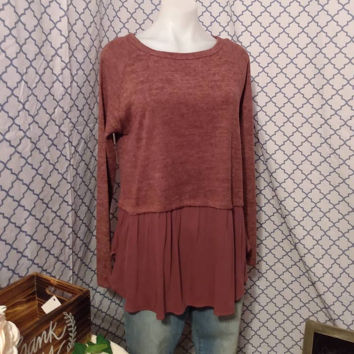 Burgundy Top for wholesale by Jones & Ivy Collections, Inc.