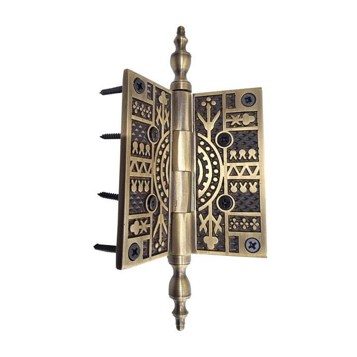 PRIMA DECORATIVE HARDWARE INC - Wholesale Knob/Pull - Brass Hinge 3.5″X 3.5″ Decorative Antique Brass2