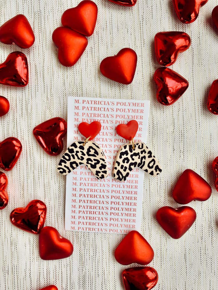 Boomerang leopardo para venta al por mayor de M. Patricia’s Polymer