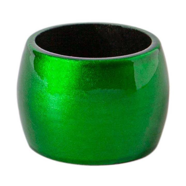 Argon Tableware Metallic Napkin Ring - 4.5cm - Green for wholesale by Rinkit Ltd