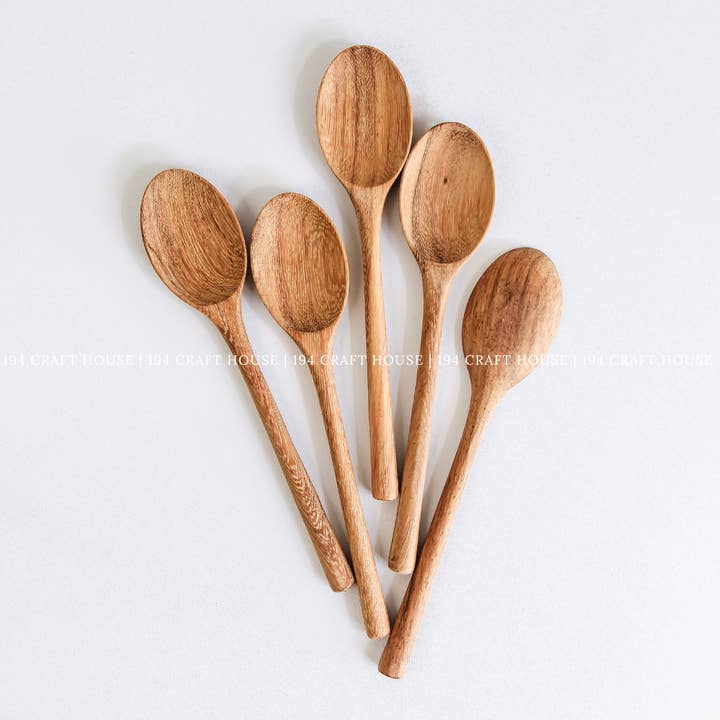 194 Craft House - Wholesale Kitchen Spoon - Mom Coffee Spoon Engraved Wooden Spoon - Chrismas Gifts