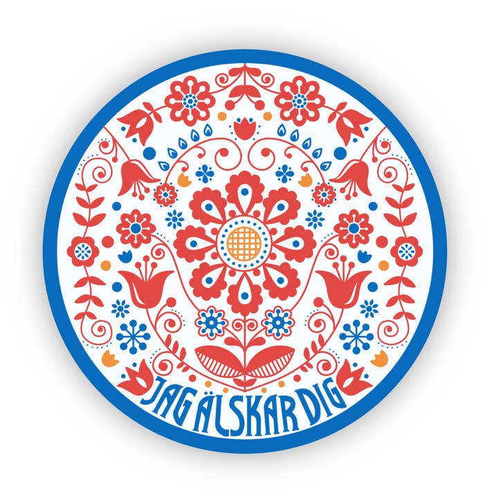 Pegatina con estampado escandinavo para venta al por mayor de Jones Sticker Co