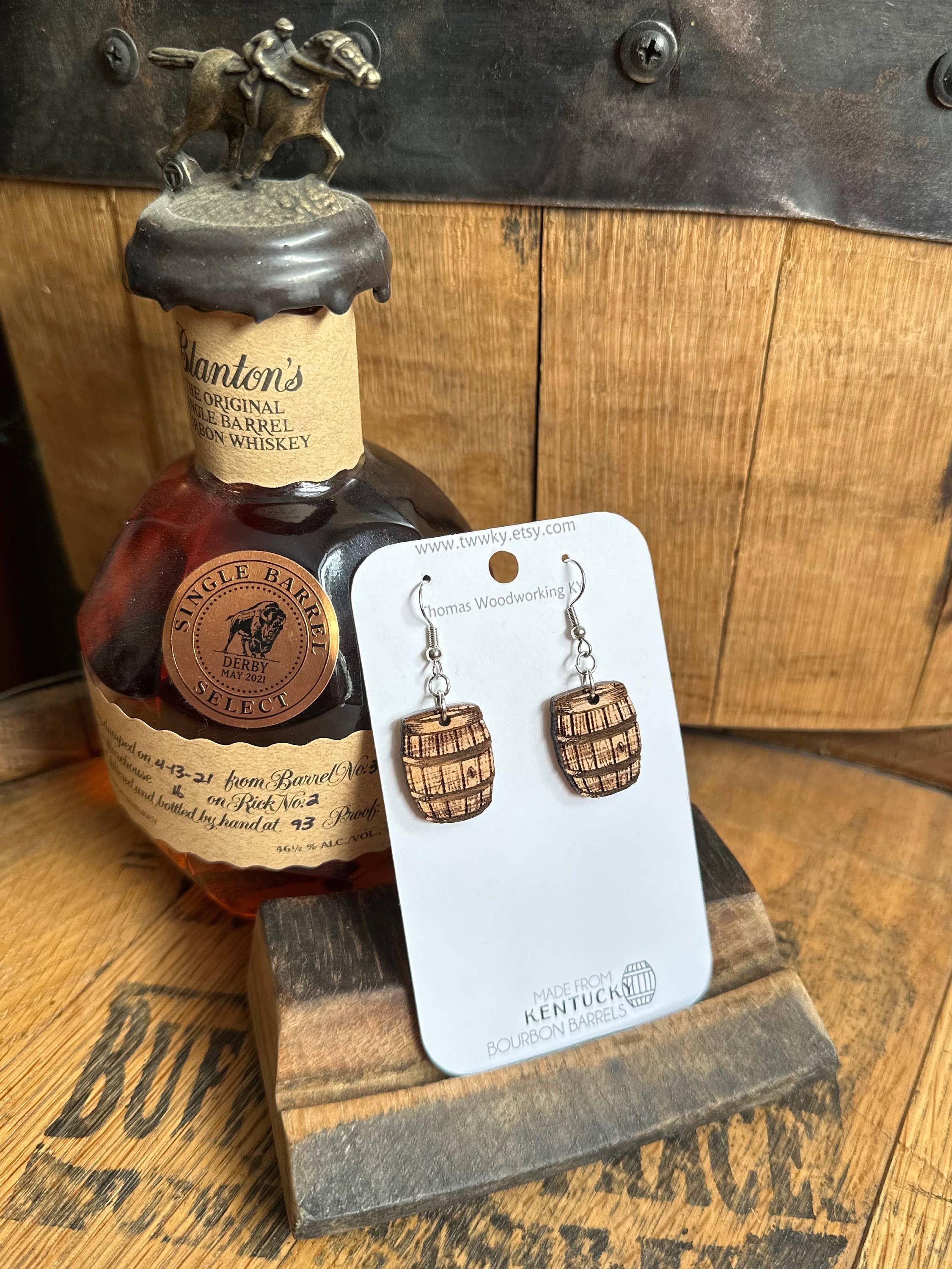 TWWKY - Wholesale Dangle Earrings - Oak Barrel Dangle Earrings from Reclaimed Kentucky Bourbon3