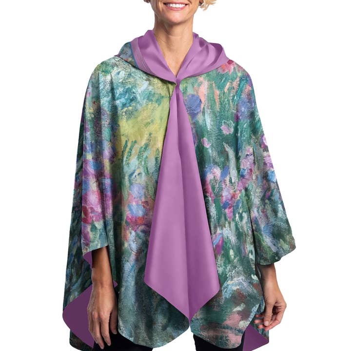 RainCaper - Wholesale Raincoat – Women's - Fine Art RainCaper - Monet Garden at Giverny1