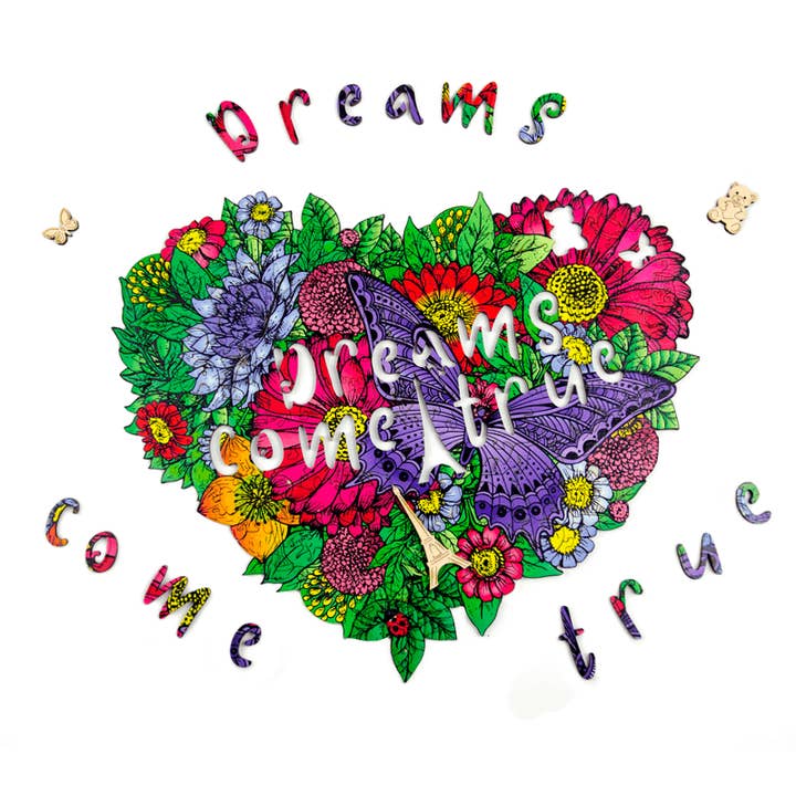 Puzzle de Madeira Sonho de Menina 197 peças por atacado de Go-Puzzle