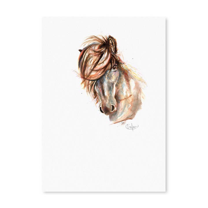 Kate Moby - Wholesale Art Print - Inky Horse Luxury Giclee Unframed Print3