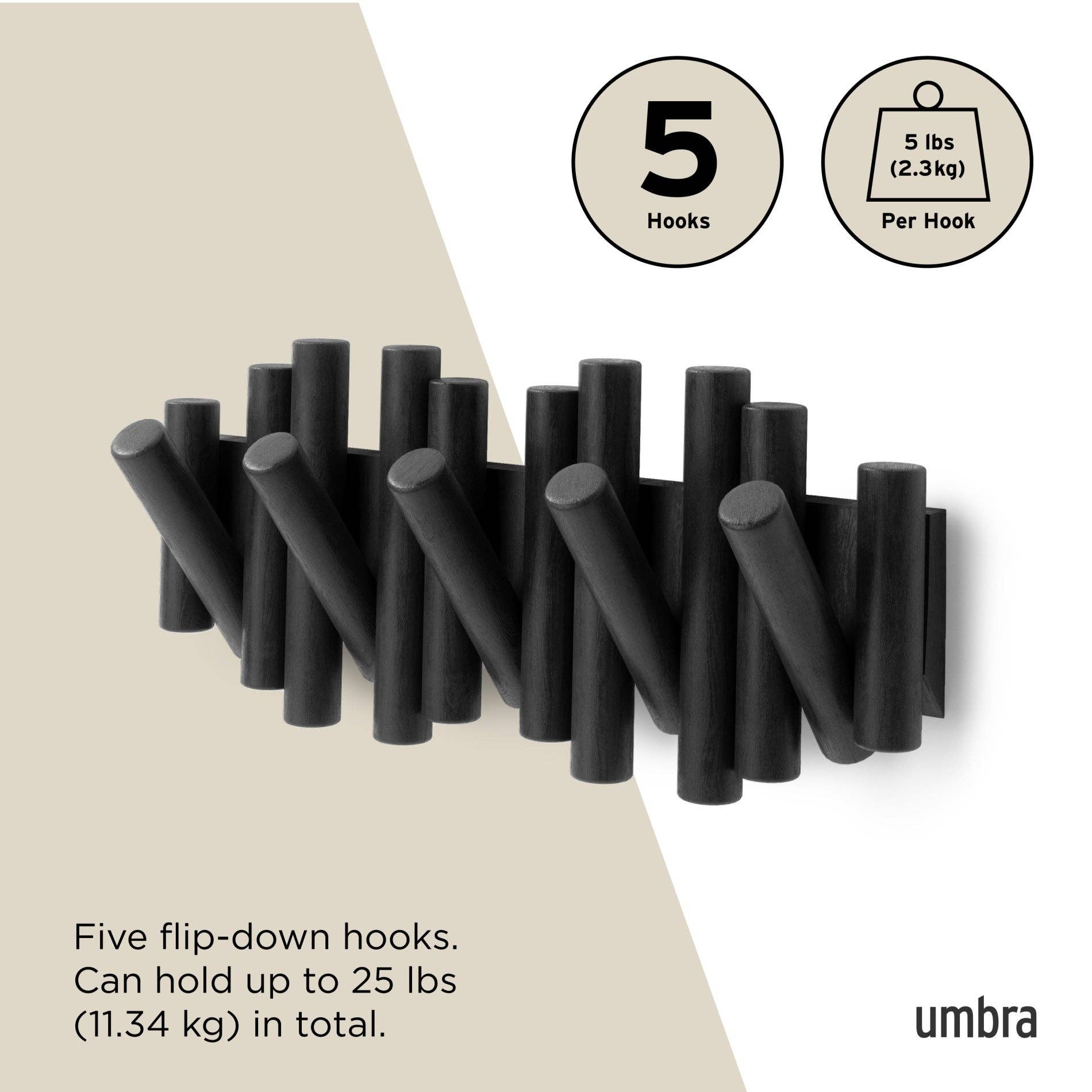 Umbra - Wholesale Wall Hook - Picket Wall-Mounted Coat Rack Rail Hook21