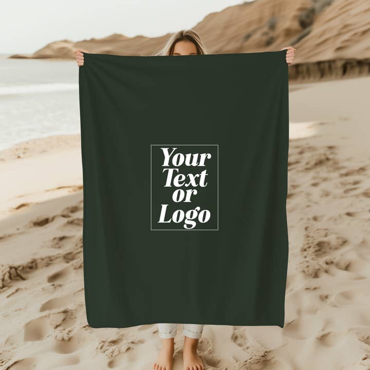 Nobullwoman Apparel - Wholesale Throw Blanket - CUSTOM LOGO or TEXT Blanket, Beach Throw, Your City, Resort6