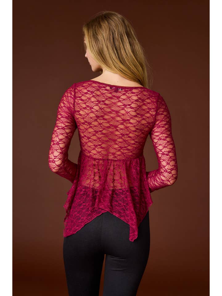 Papermoon - Wholesale Blouse - Women's - PT18216 - Ella Sweetheart Lace Top10