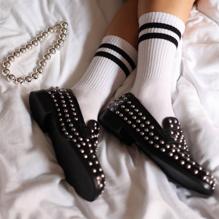 KLUE - Wholesale Socks – Unisex - KLUE organic cotton Tennis sport socks | White and black