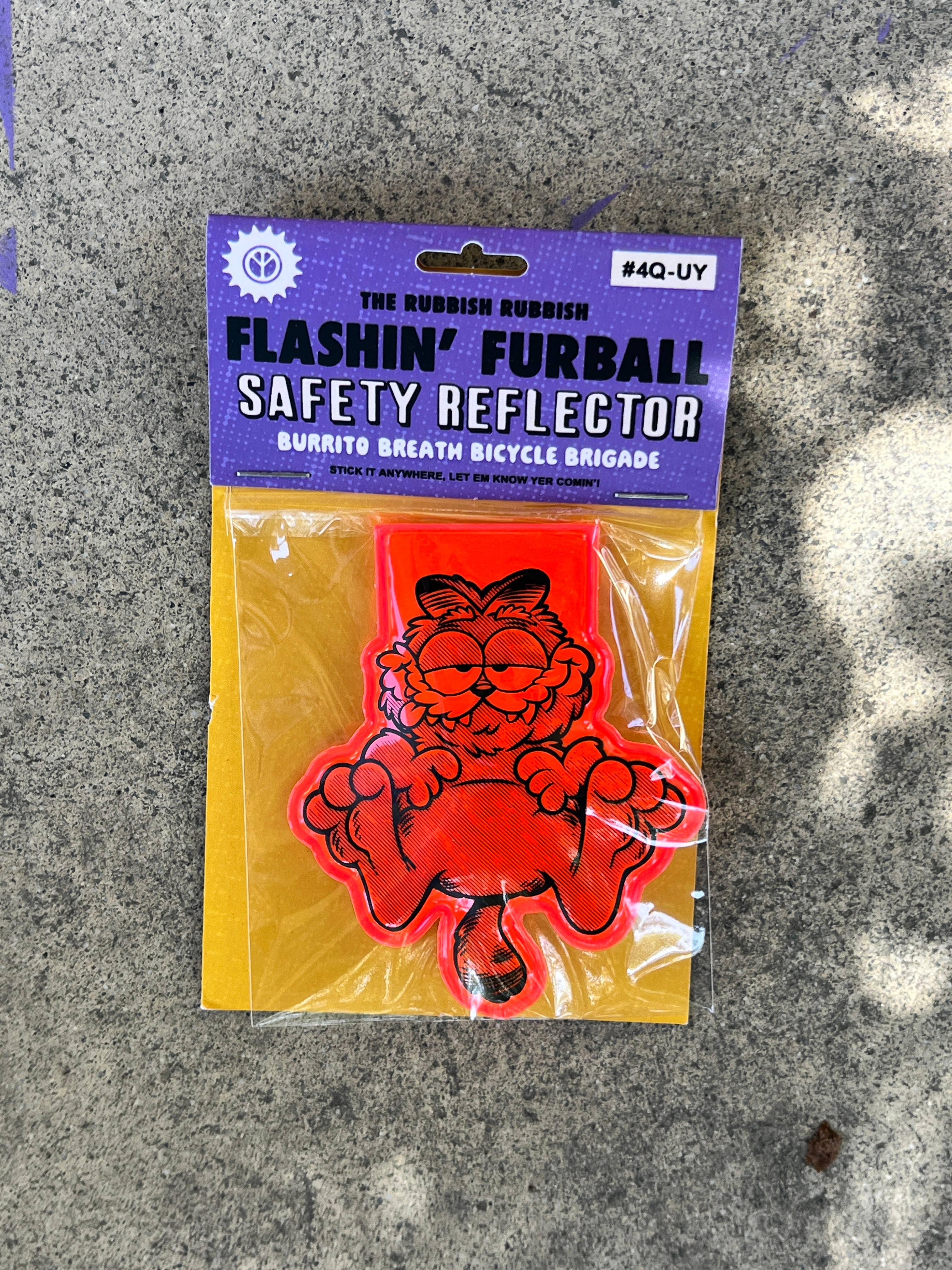 The Rubbish Rubbish - Wholesale Lapel Pin/Button - RR #174 Phil Guy Flashin Furball Safety Reflector Light4