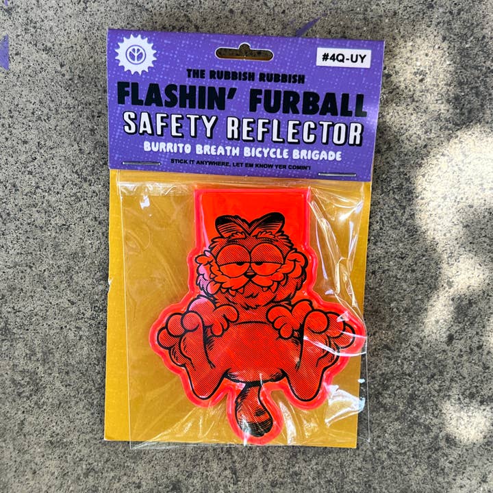 The Rubbish Rubbish - Wholesale Lapel Pin/Button - RR #174 Phil Guy Flashin Furball Safety Reflector Light4