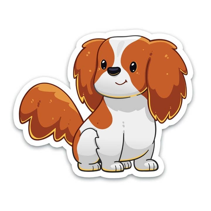 Cavalier King Charles Spaniel Sticker | Blenheim | Dog Decal for wholesale by Vancity Stickers