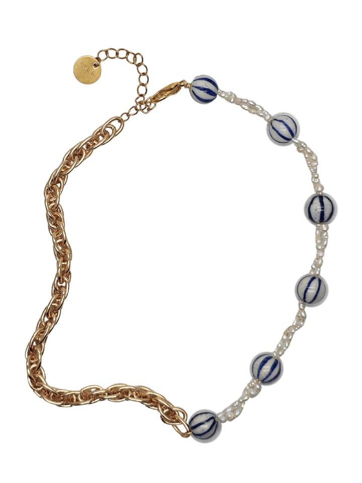 Sea halsband i två material – Hyllning till Medelhavet för wholesale av ZYROLA