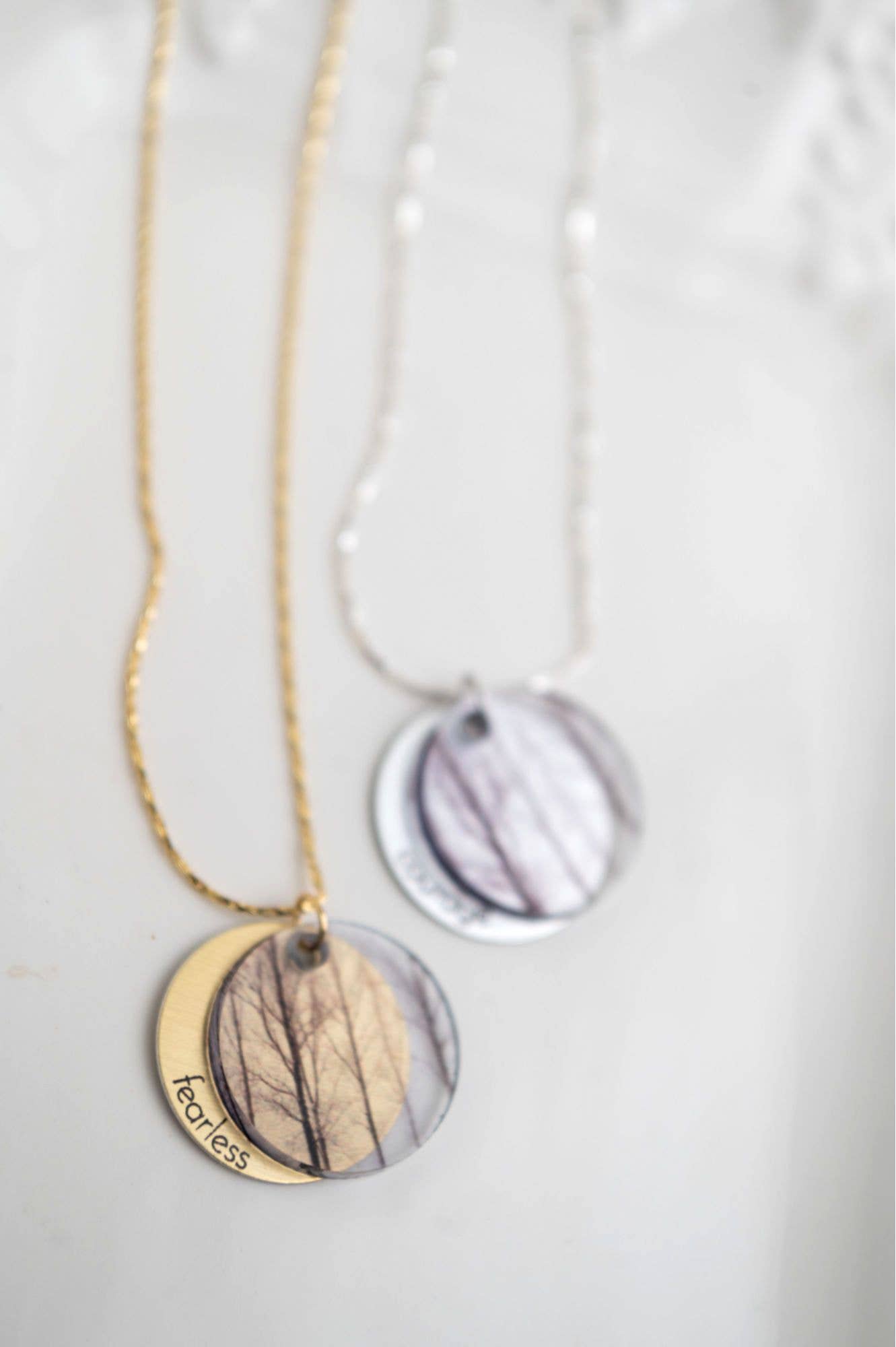 Giftologie - Wholesale Pendant/Charm Necklace - Winter Forest Eclipse Charm Necklace0