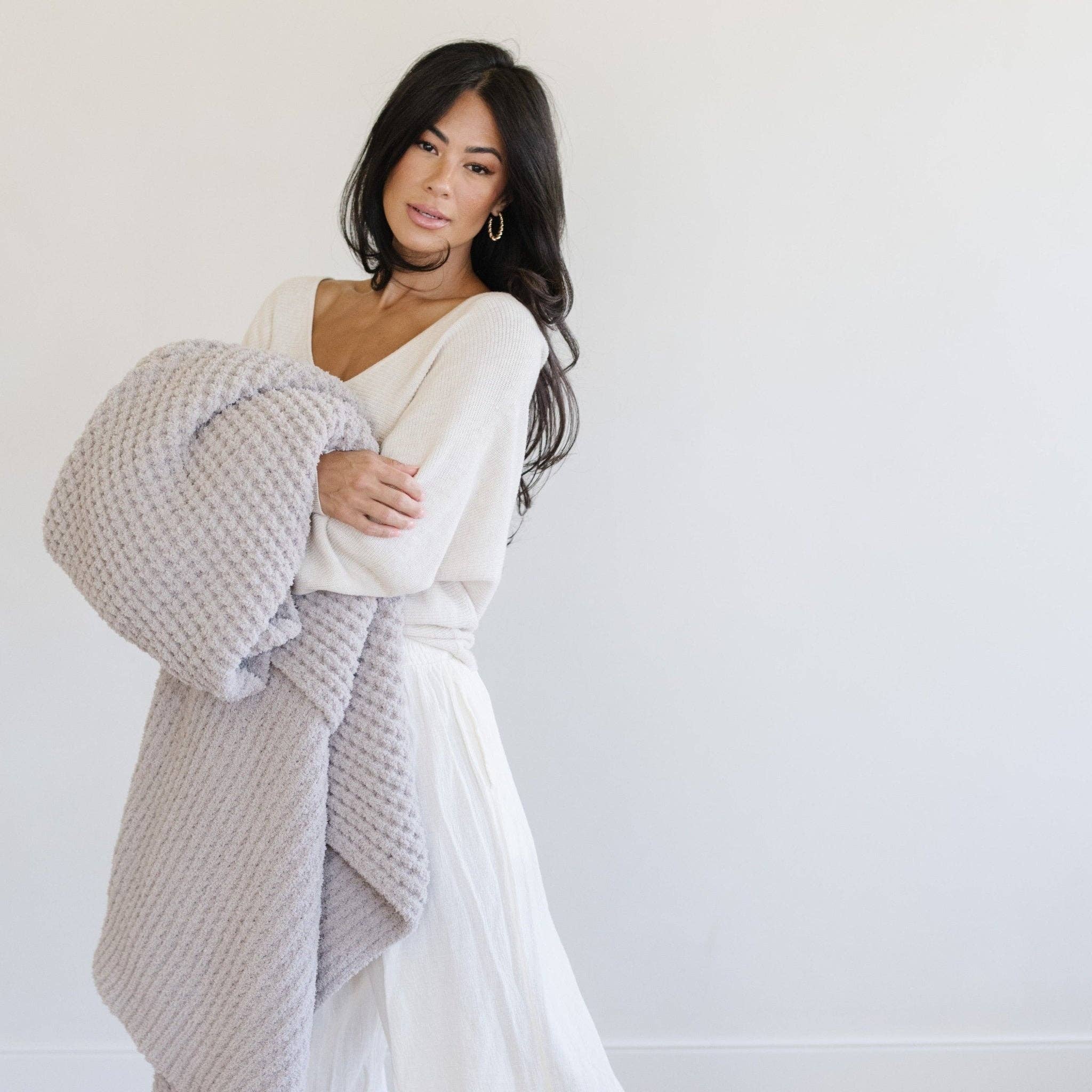 Saranoni - Wholesale Throw Blanket - WAFFLE KNIT THROW BLANKETS5