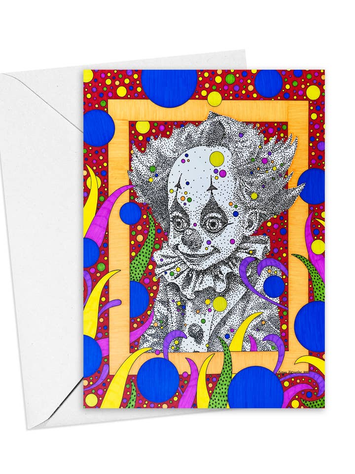 Cartes de Note Clown, Ensemble de 6 (Copie) pour la vente par artisticle