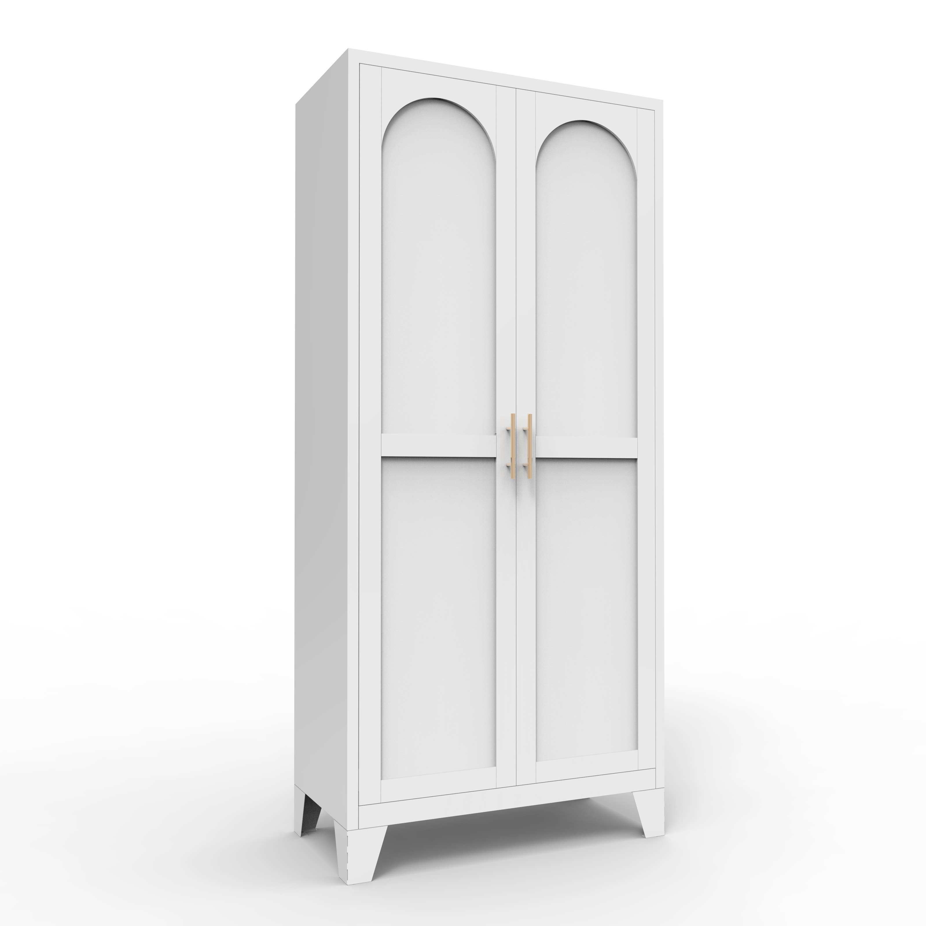 HOMYCASA DESIGN INC - Vente Armoire - Armoire de rangement Shapely Doors avec étagères réglables27