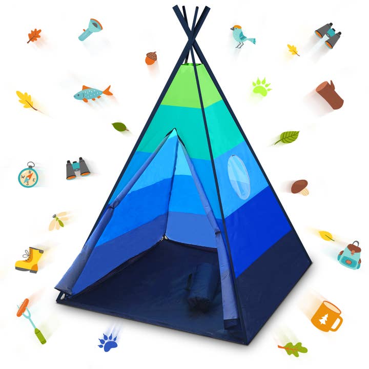 USA Toyz - Wholesale Tent - Kids - Happy Hut Outdoor Teepee Tent