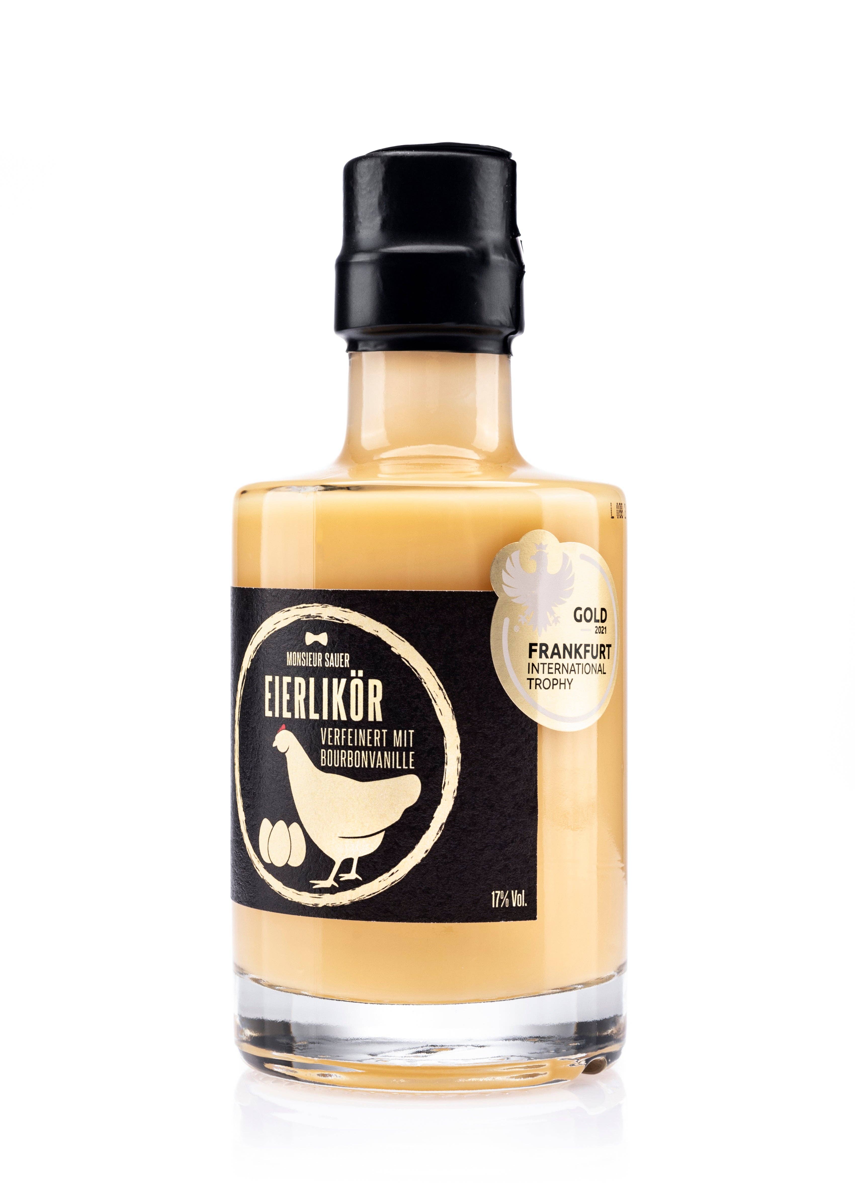 Monsieur Sauer Spirituosen - Wholesale Liqueur - Eggnog - with bourbon vanilla test winner Feinschmecker2