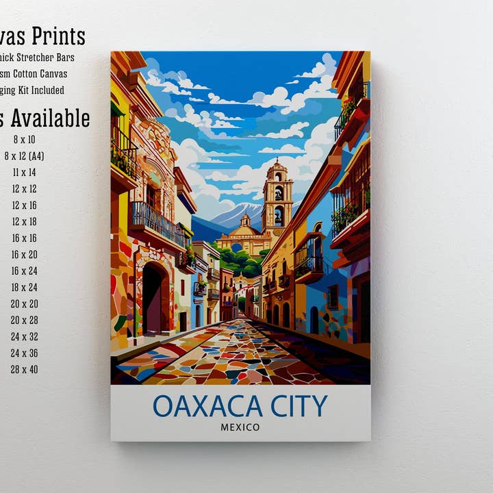 InkNPrintz – wholesale Poster – Oaxaca Mexico Travel Poster Oaxaca1