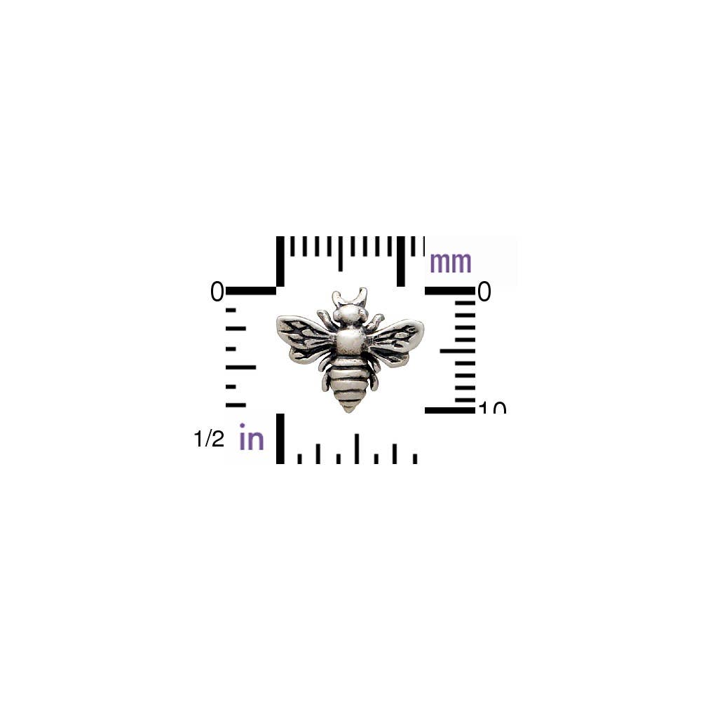 Nina Designs – wholesale Stud/post earrings – Silver, Bronze or Gold Bee Stud Earrings 9x11mm6