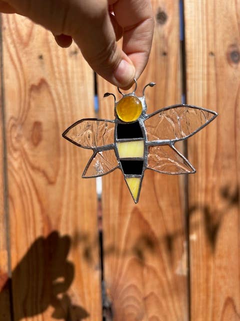 Stained glass stars and Talavera - Wholesale Suncatcher - 🐝 Bee Stained Glass Suncatcher1