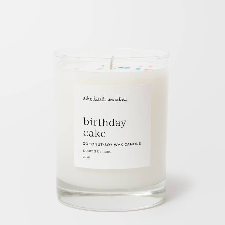 The Little Market - Wholesale Jar/Filled Candle - Candle - Birthday Cake (with Sprinkles)1