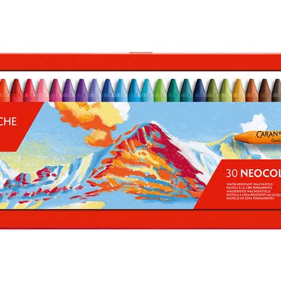 Set of 30 NEOCOLOR I Pastels in Metal Box for wholesale by Caran d'Ache