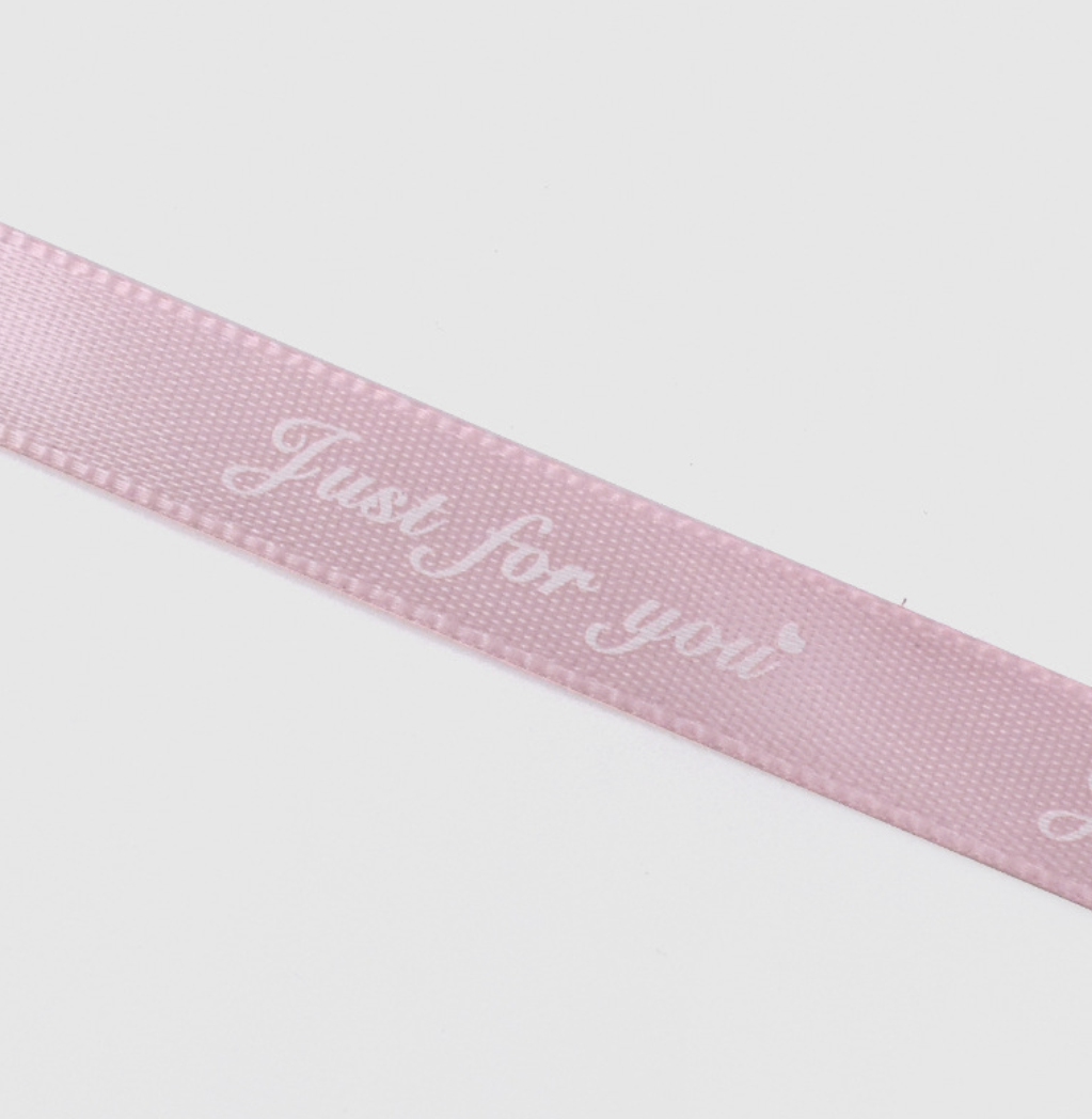 ByHome - Vente Ruban – emballage cadeau - Ruban cadeau étroit en polyester 1 cm x 46 m, « Just for You »12