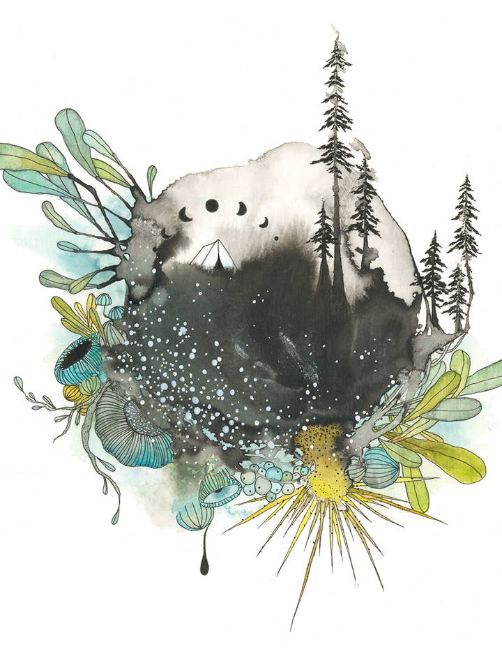 leef een beetje - Art Print voor wholesale door Melissa Moss Art