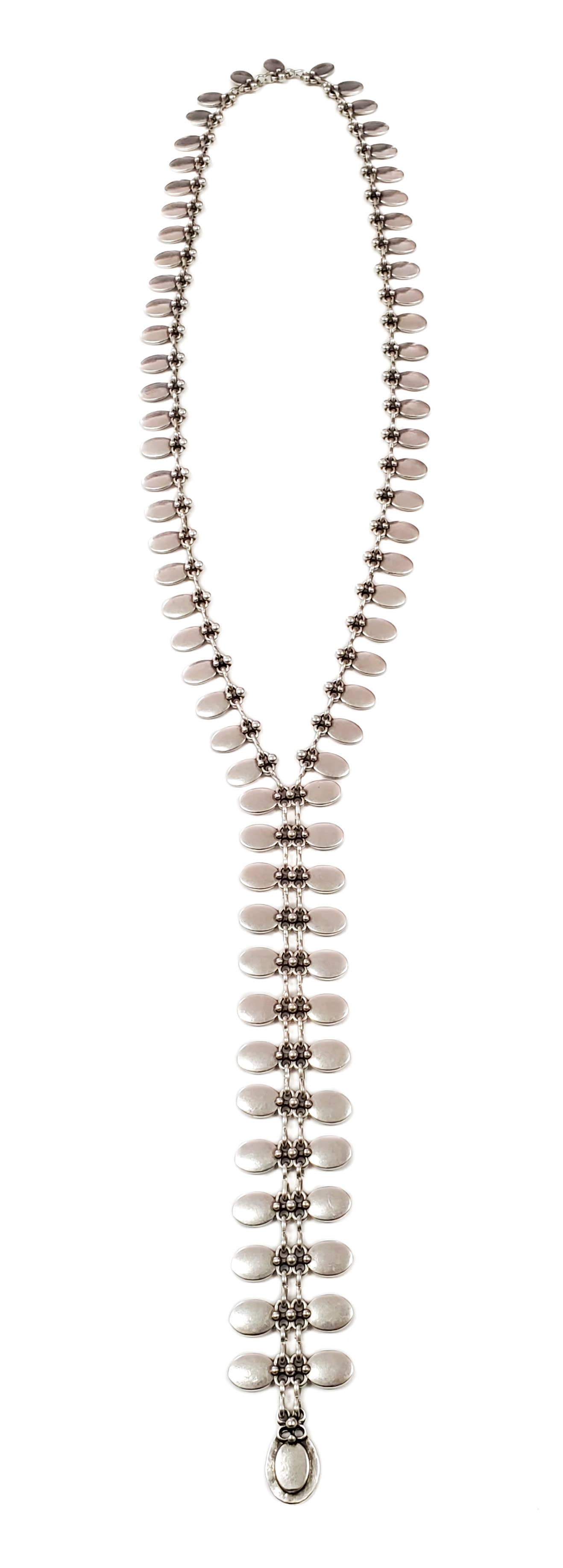 Chanour - Wholesale Link & Chain Necklace - Handmade Plain Oval Pewter Necklace - 17532