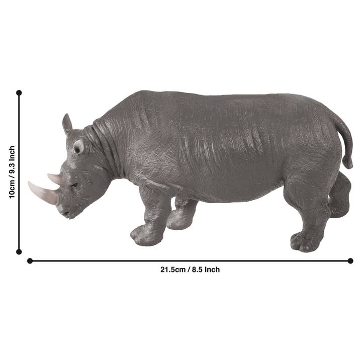 Deluxebase - Wholesale Figurine Toy - Kids - Animal Adventure Replicas - Rhino Figurine