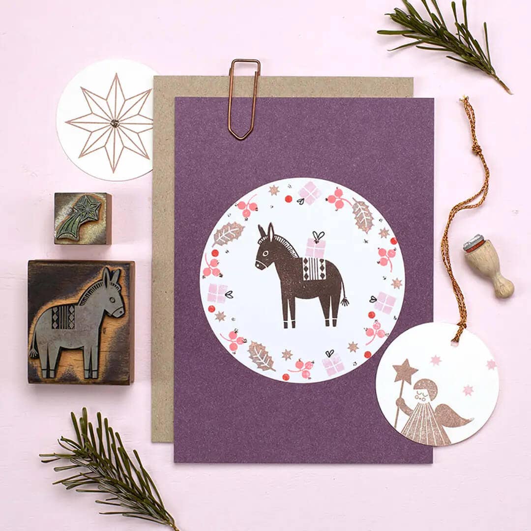 Perlenfischer - Wholesale Rubber/Decorative Stamp - 12x Stamp | Small Holly Leaf1