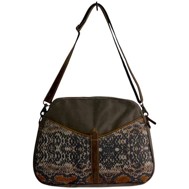 Canvas & Leather Glamelia Messenger Bag
for wholesale by Hopofly Bags