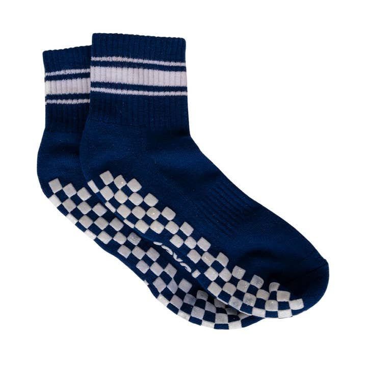 The Country Club Grip Sock (Navy) for wholesale by Revel Athletic